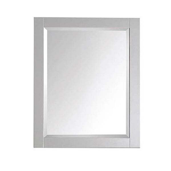 Chilled Gray 24-Inch Beveled Edge Rectangular Mirror Cabinet, image 2
