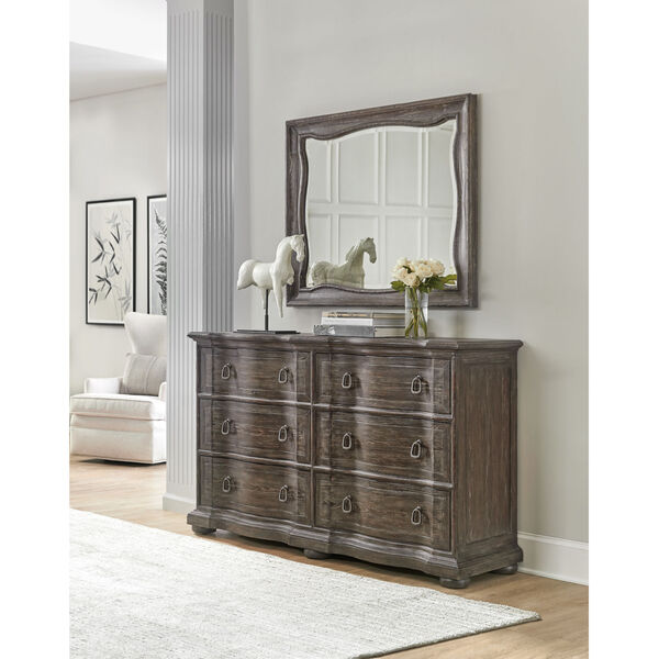 Traditions Rich Brown Six-Drawer Dresser, image 3