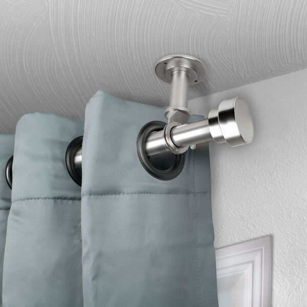 Bonnet Satin Nickel 48-84 Inches Ceiling Curtain Rod, image 2