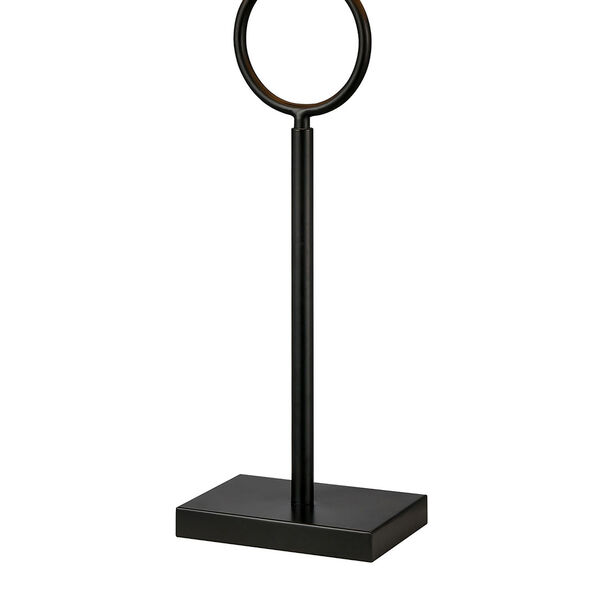 Staffa Matte Black One-Light Table Lamp, image 4
