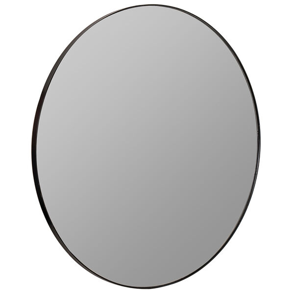 Franco Matte Black 34 x 34-Inch Round Wall Mirror, image 3