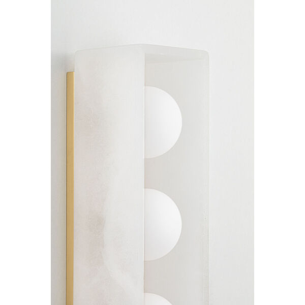 Budnick Aged Brass Five-Light LED Bath Vanity, image 3