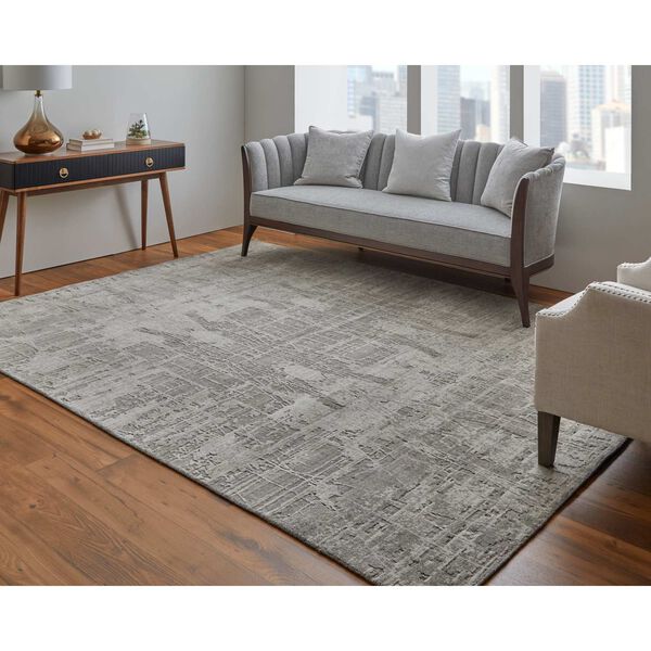 Eastfield Casual Gray Ivory Rectangular 3 Ft. x 5 Ft. Area Rug, image 2