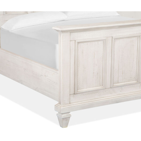 Newport White Complete California King Panel Bed, image 3