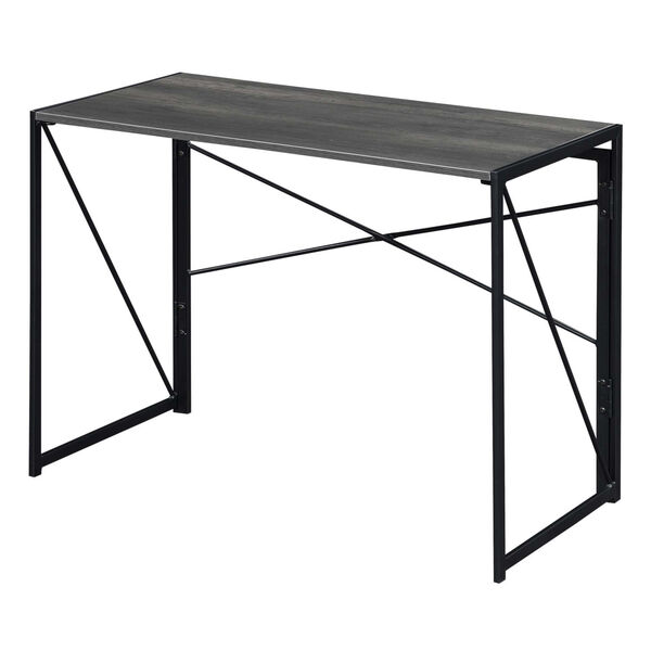 Xtra Charcoal Gray Black Office Desk, image 3