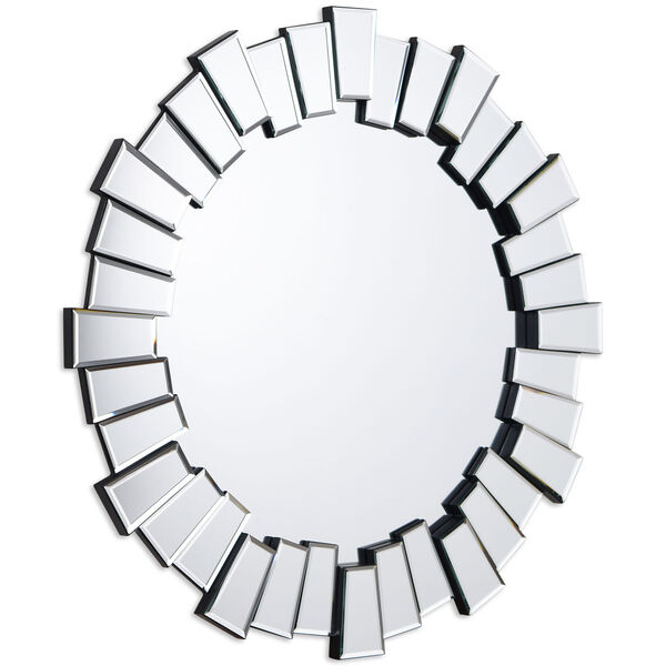Clear 34 x 34-Inch Round Wall Mirror, image 2