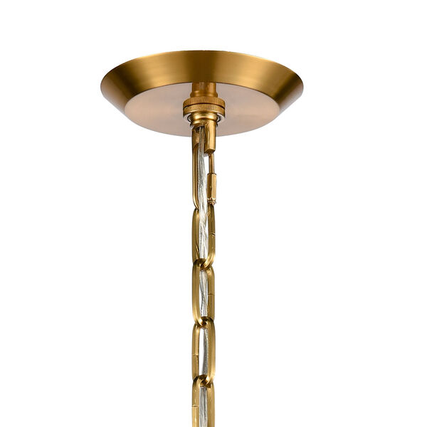 Danique Corkwood and Satin Brass One-Light Pendant, image 5