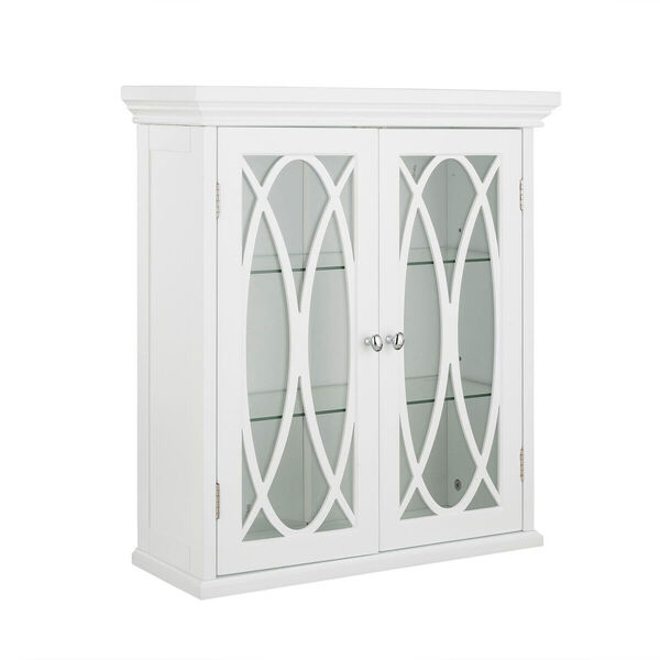 Florence 24-Inch White Two Doors Wall Cabinet, image 2