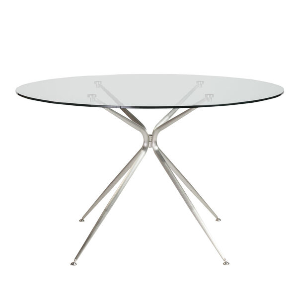 Atos Clear Round Dining Table, image 1