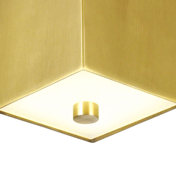 Saleen Brass Black Six-Inch LED Mini Pendant, image 4