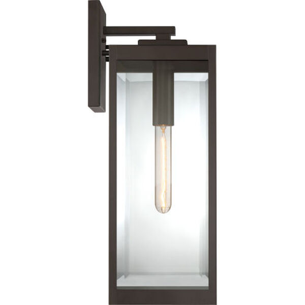Westover Western Bronze 20-Inch One-Light Outdoor Lantern with Clear Beveled Glass, image 3