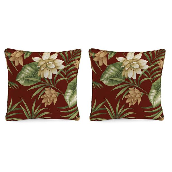 Siesta Key Pompei Multicolour 18 Inches Throw Pillows, Set of Two, image 1