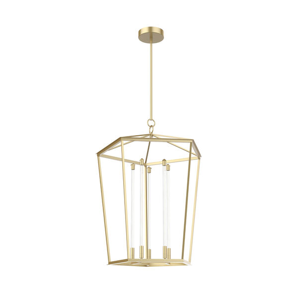 Delphine Natural Brass 25-Inch Integrated LED Pendant, image 1