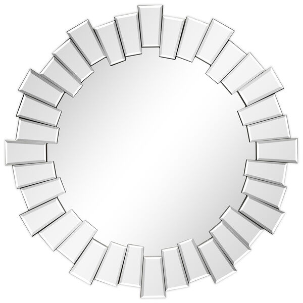 Clear 34 x 34-Inch Round Wall Mirror, image 3