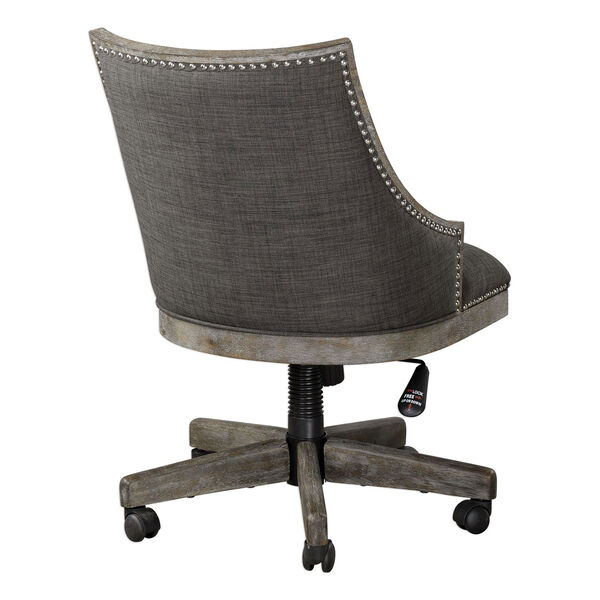 Aidrian Charcoal Desk Chair, image 5