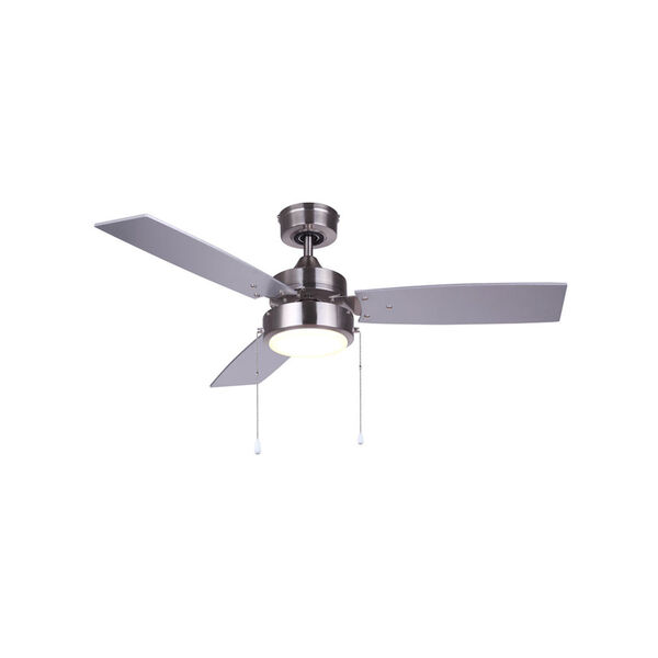 Wallis Brushed Nickel 42-Inch LED Ceiling Fan, image 1