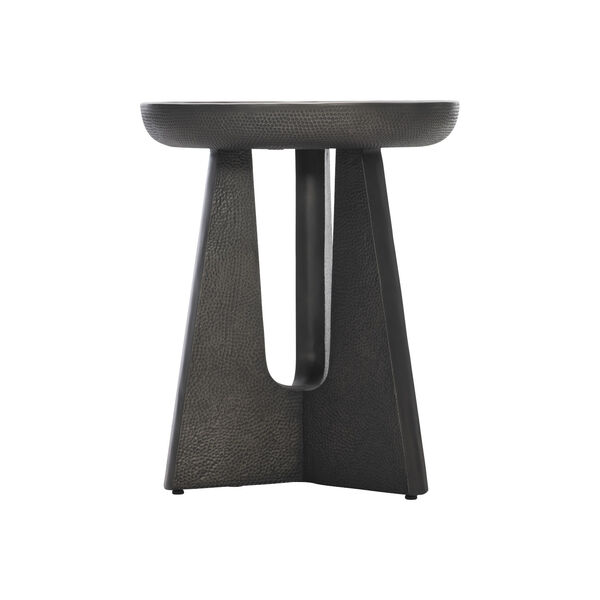 Nala Cast Aluminium and Black Nickel Side Table, image 3