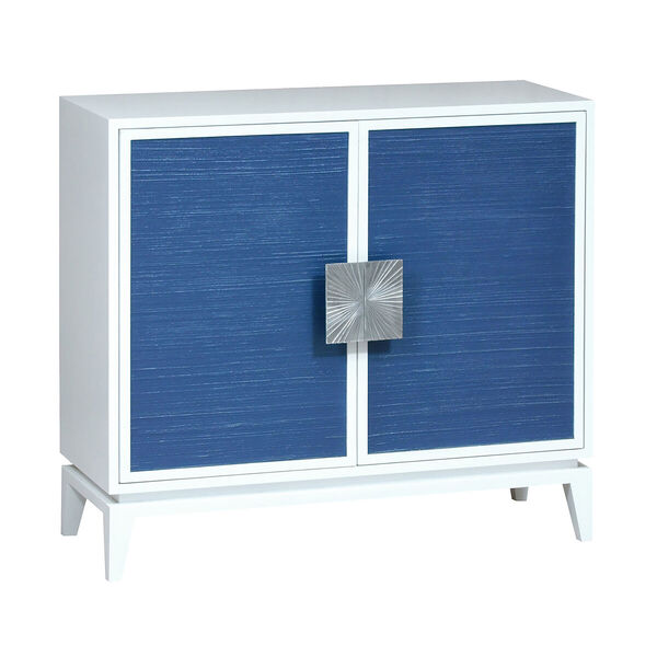 Asanso White Two-Door Credenza, image 1