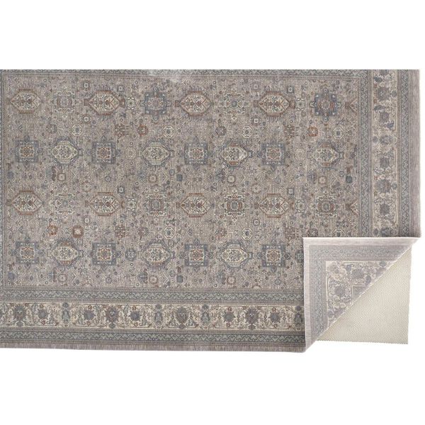 Marquette Taupe Silver Blue Rectangular 4 Ft. x 5 Ft. 3 In. Area Rug, image 6