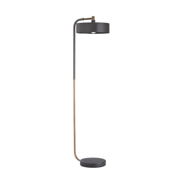 Aaron Heritage Brass One-Light Floor Lamp, image 1