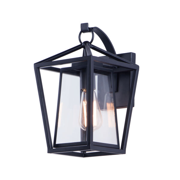 Artisan Black Eight-Inch One-Light Outdoor Wall Sconce, image 1