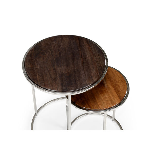Black and Brown  Weymouth Tables, Set of 2, image 2