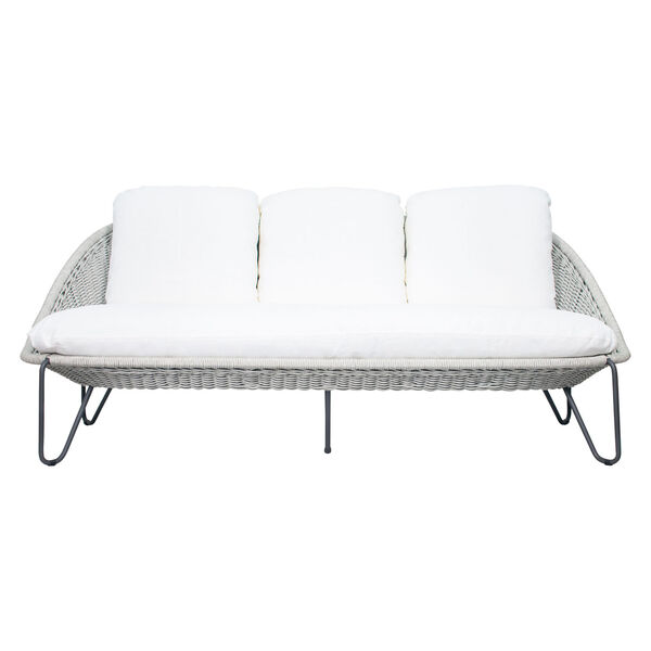 Archipelago Azores Three-Seat Sofa in Coconut White and Taupe, image 4