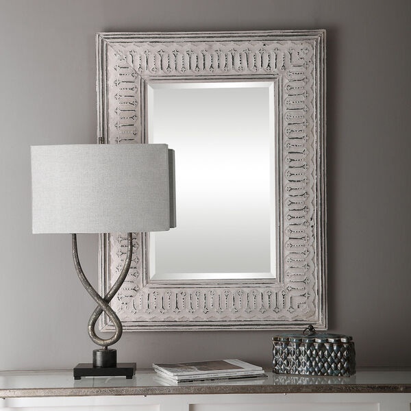 Argenton Aged Gray Rectangle Mirror, image 3