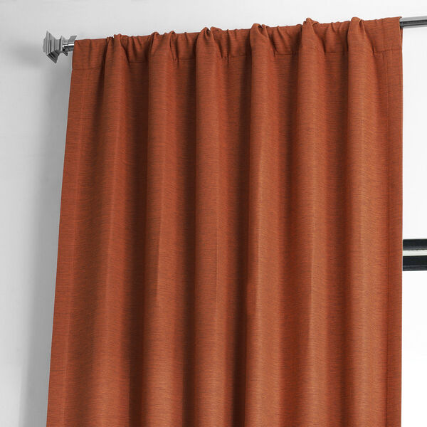 Persimmon Orange Blackout Single Curtain Panel 50 x 120, image 4