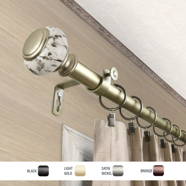 Kelly Gold 28-48 Inch Curtain Rod, image 3