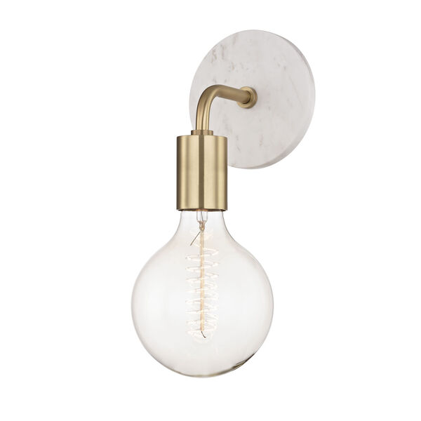 Chloe Aged Brass 13-Inch One-Light Wall Sconce, image 1