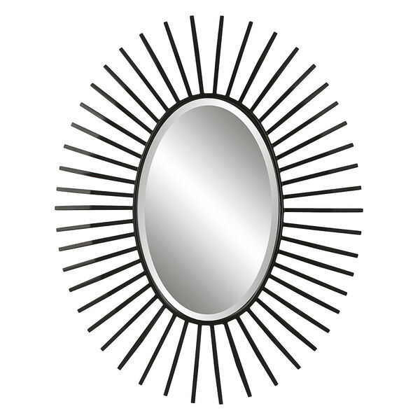 Starstruck Black Oval Wall Mirror, image 2