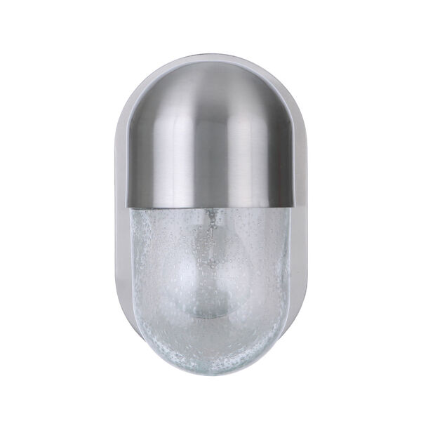Pill Brushed Polished Nickel One-Light Wall Sconce, image 1