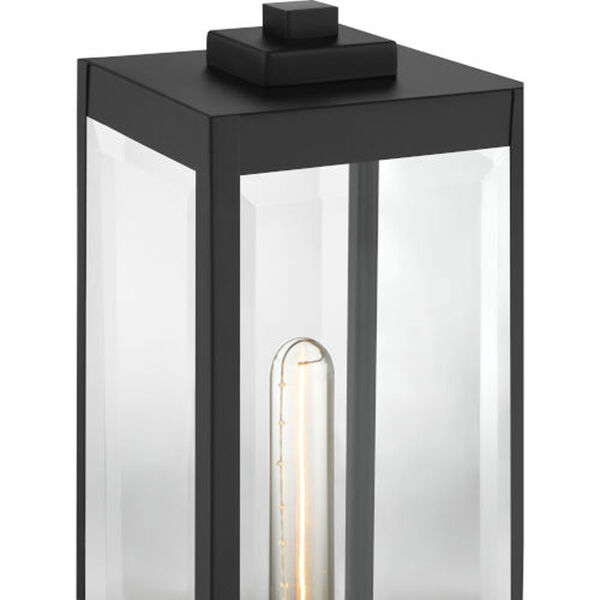 Pax Black One-Light Outdoor Pier Base with Beveled Glass, image 5