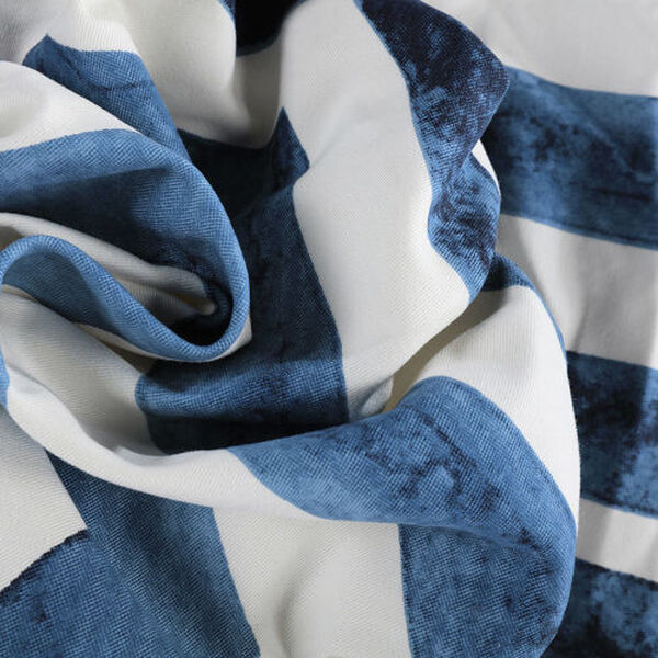 Blue Grommet Printed Cotton Curtain Single Panel, image 6