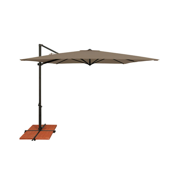 Skye Taupe and Black Cantilever Umbrella, image 1