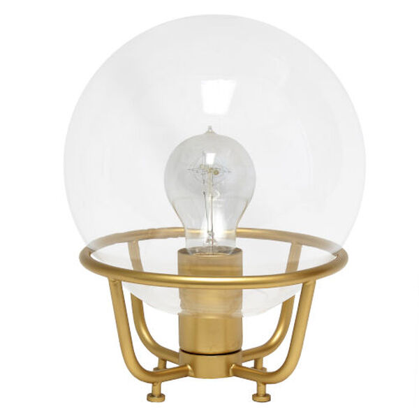Wired Matte Gold One-Light Table Lamp, image 1