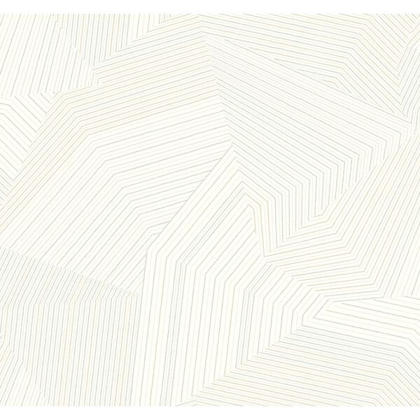 Dotted Maze White Wallpaper, image 2