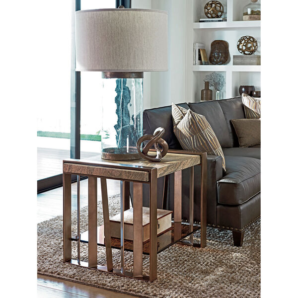 Zavala Brown Intersect End Table, image 2