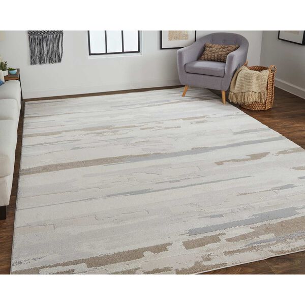 Vancouver Ivory Tan Brown Rectangular 4 Ft. x 6 Ft. Area Rug, image 3