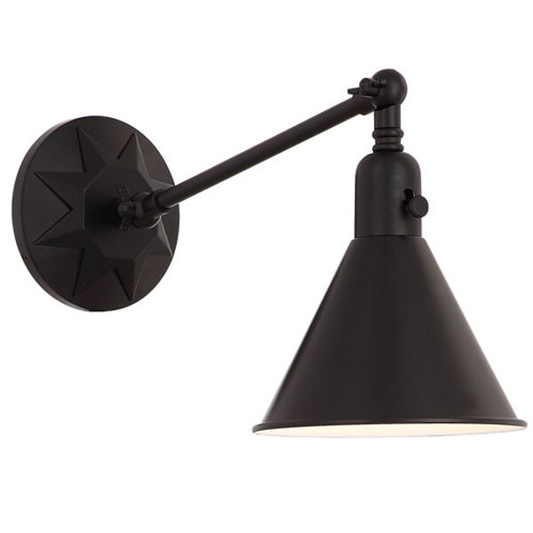 Grant Black One-Light Wall Sconce, image 1