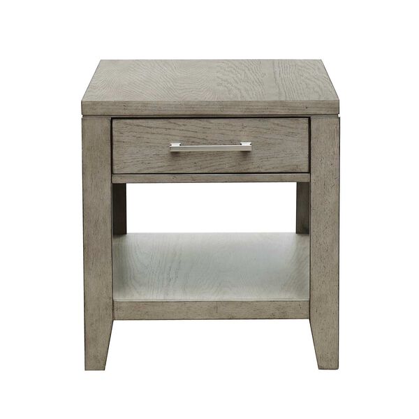 Essex Gray Wood End Table, image 1