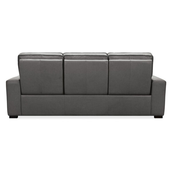 MS Dark Wood 95-Inch Braeburn Leather Sofa with Power Recline Headrest, image 2