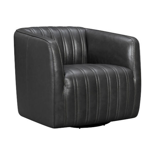 Aries Pewter Swivel Chair, image 1