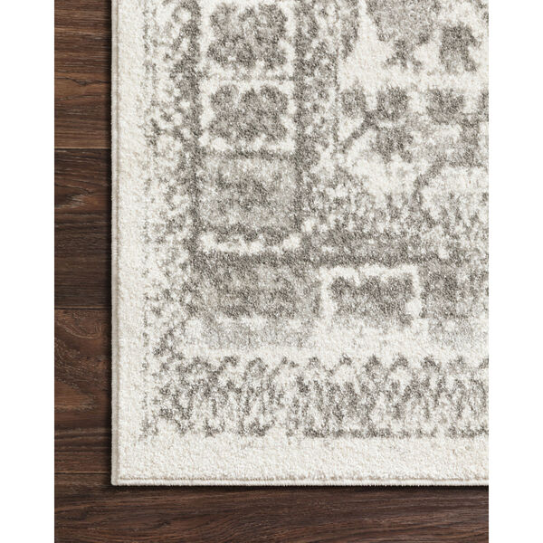 Joaquin Ivory and Gray 2 Ft. 7 In. x 4 Ft. Power Loomed Rug, image 3
