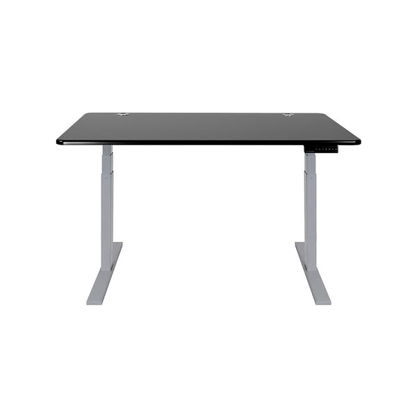 Autonomous Gray Frame Black Classic Top Premium Adjustable Height Standing Desk, image 3