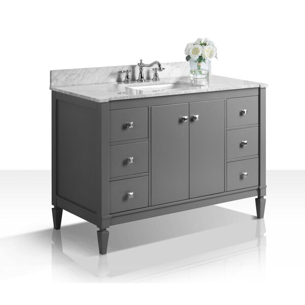 Kayleigh Sapphire Gray 48-Inch Vanity Console with Mirror, image 2