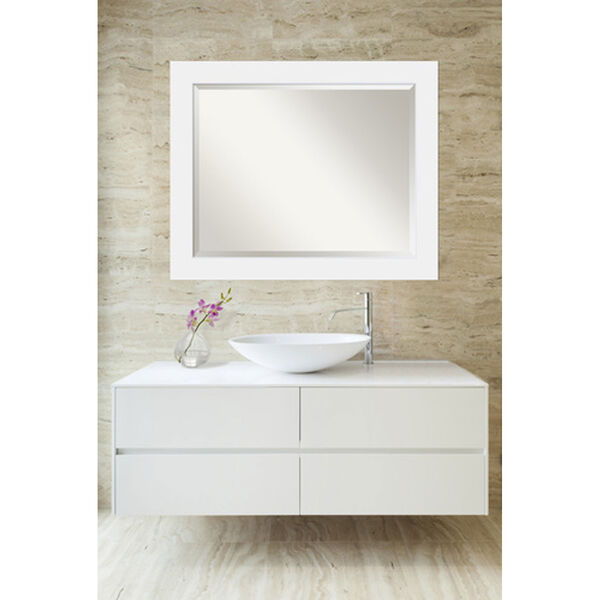 Corvino White 33 x 27 In. Bathroom Mirror, image 4