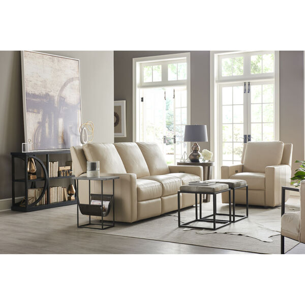 Carter Beige Moore Giles Leather Motion Sofa, image 2