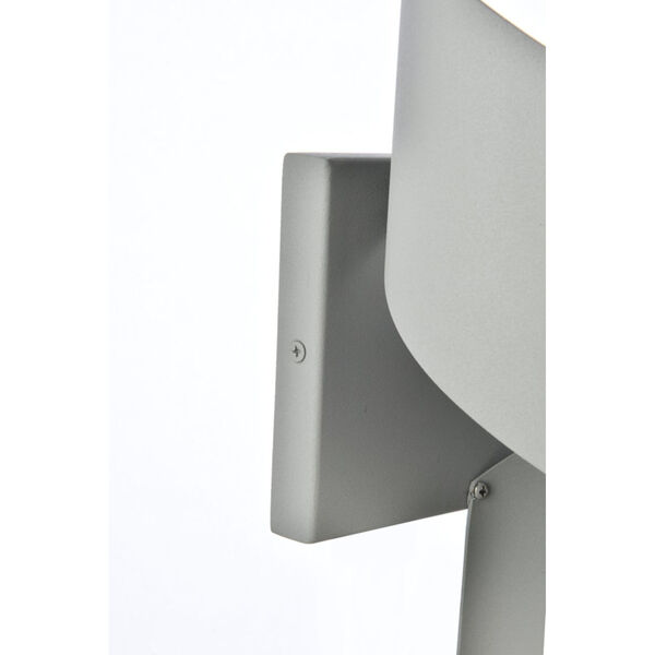 Raine Silver 210 Lumens Eight-Light LED Outdoor Wall Sconce, image 4